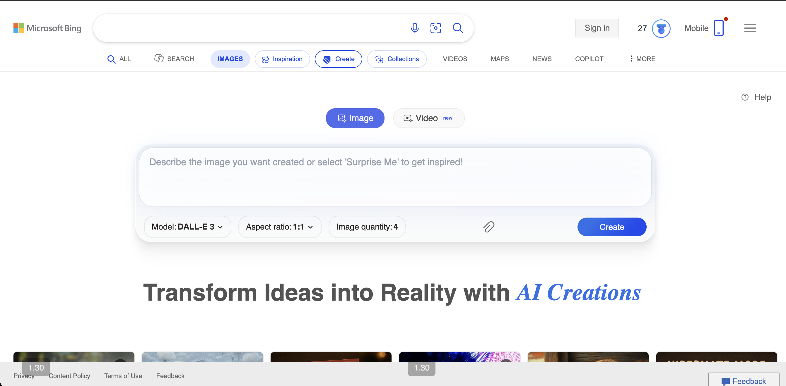 Bing Image Creator vs BestPhoto comparison