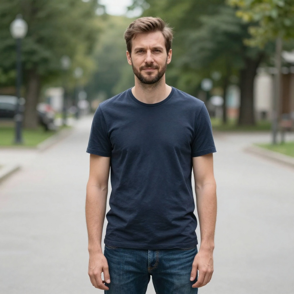 Before - plain outdoor background