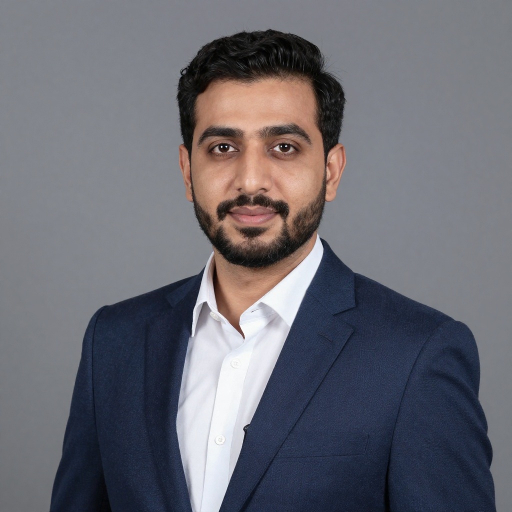 AI generated professional headshot - man in business attire